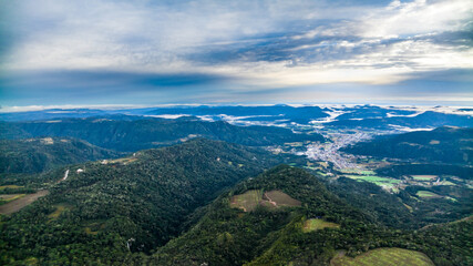 Urubici in Santa Catarina, Brazil. Aerial view.