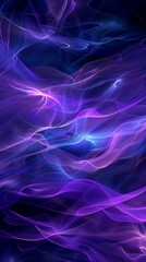 Abstract wavy background flowing in purple and blue colors
