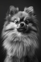 Obraz premium Fluffy Pomeranian Dog Close-Up