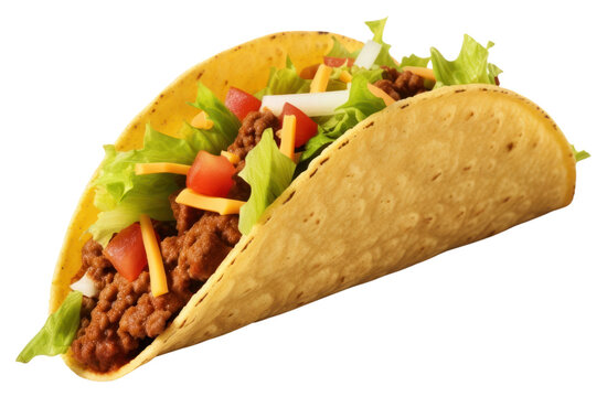 PNG Taco food white background vegetable.