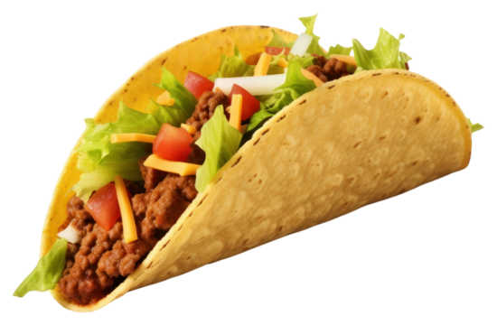 PNG Taco food white background vegetable.
