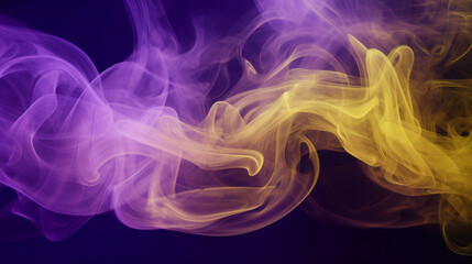 Fototapeta premium yellow and purple smoke texture background