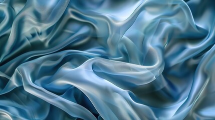 Obraz premium Silk Abstract Blue Background with Transparent Effect