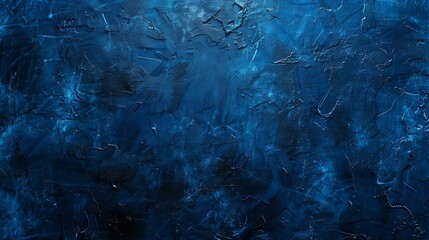 Beautiful Abstract Grunge navy blue stucco wall background Artistic creative background of strokes brush Vintage Dark Stylized Texture Banner With Space For for design : Generative AI