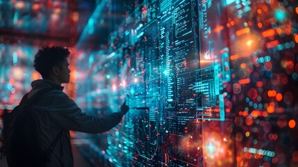 Collaborative Brainstorming on Digital Screen with Colorful Graphics and Data Visualization