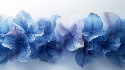 Blue petals forming an elegant floral background