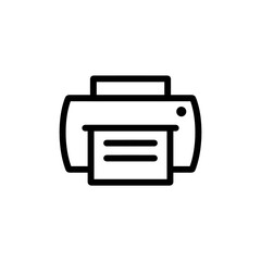 Printer icon with simple and modern design