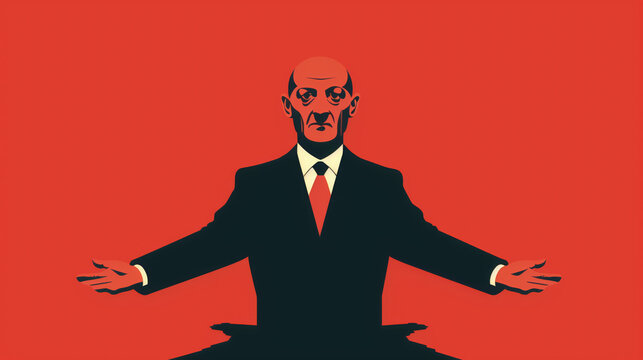 dictator, authoritarian, autocrat, tyrant, despot, totalitarian, oppressive, iron-fisted, ruthless, despotic, fascist, autocratic, tyrannical, repressive, draconian