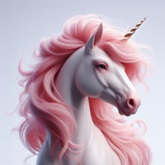 Naklejka premium unicorn on white background