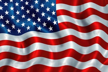 Obraz premium U.S. Flag. Stripes, Stars and Colors of America - Patriotic Flag Design