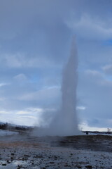 iceland geysir eruption