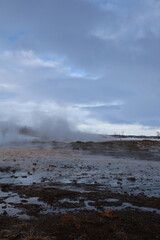 iceland geysir eruption