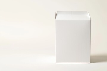 Cereal Box Breakfast. Blank cardbox package concept for breakfast on white abstract background