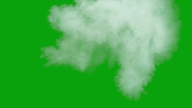 Military cannon muzzle flash, three speeds, 4k 25p, green screen for transparent background 