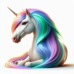 unicorn on white background