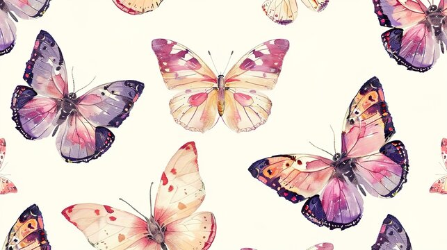 butterfly pattern wallpaper