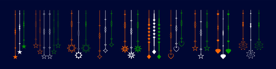 Indian Independence Day Design Elements