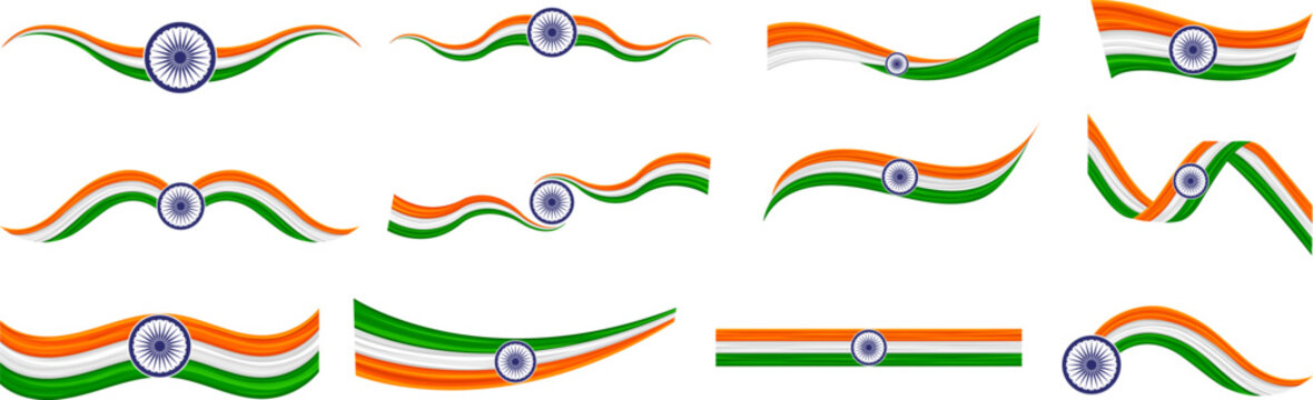 Indian Independence Day Design Elements