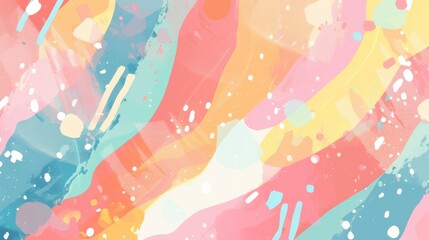 A playful, colorful background with a mix of bright and pastel tones, adding a fun and cheerful element to your design