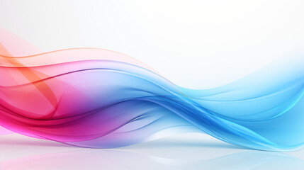 Fototapeta premium Colorful Abstract Wave Design with Flowing Lines and Soft Curves