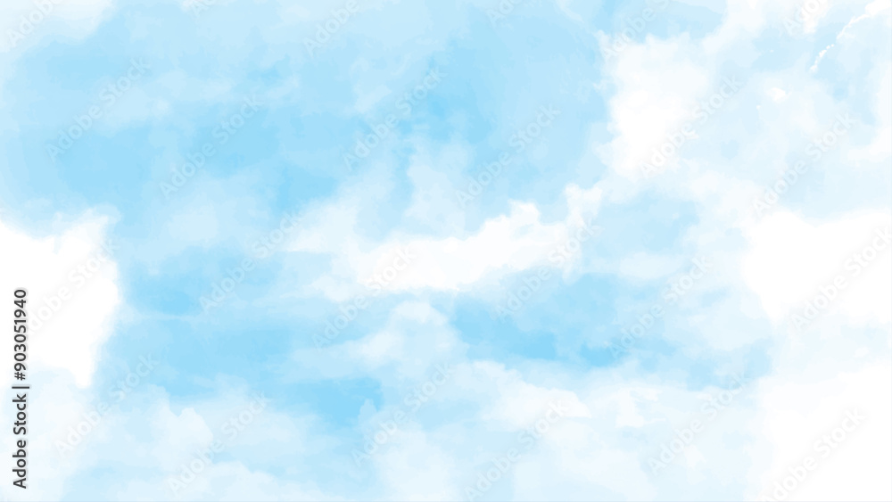 Canvas Prints blue sky background vector with tiny clouds. nature sky beautiful blue and white clouds texture back