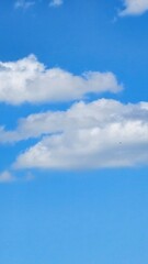 blue sky and White cloud nature background. Beautiful cloud in blue sky.