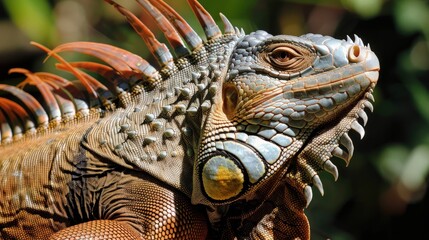 Fototapeta premium Close-up of an Iguana