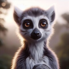 Obraz premium close up of a lemur