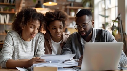 Financial Advisor Assisting Couple with Home Purchase Planning