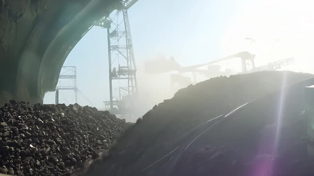 Exploring the Coal Mining Process at an Active Site in the Mountains