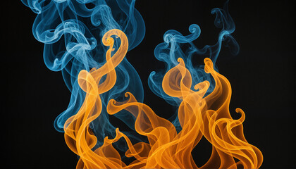 abstract photo of colorful smoke, colors smoking