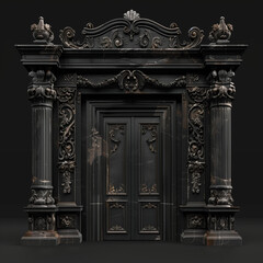 Obraz premium Intricate Baroque Doorway with Columns 