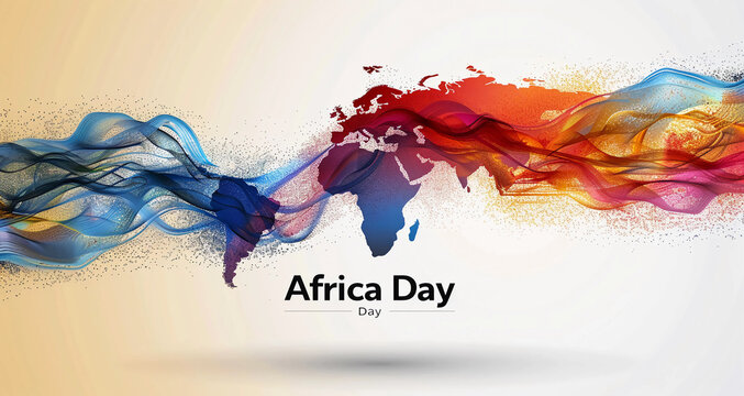 Stock image of Africa Day, Celebrated on May 25th of every year, celebrating the great continent of Africa for their contribution to the world