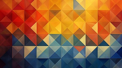 Obraz premium A vector-style art-deco geometric background featuring intricate patterns and shapes, with a designated area for copy space