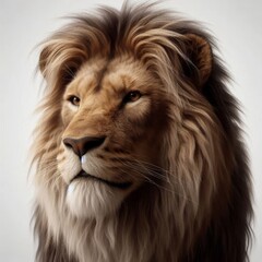 Fototapeta premium lion isolated on white background