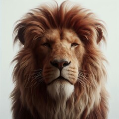 lion isolated on white background
