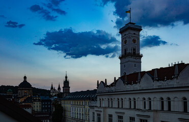 Fototapeta premium View on Lviv city hall