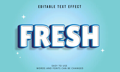 Obraz premium Fresh Bold Text Style Effect