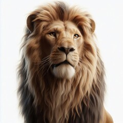 Fototapeta premium lion isolated on white background