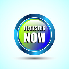 Register Now Icon Button Design Illustration