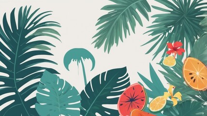trees and flowers