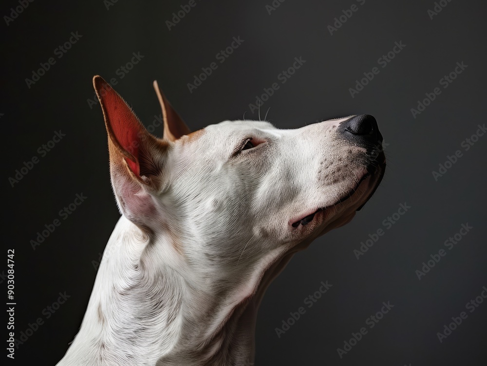 Wall mural portrait of a dog