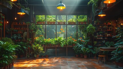 Blended work scenario with a laptop and a yoga mat, balanced lifestyle, integrating work and wellness