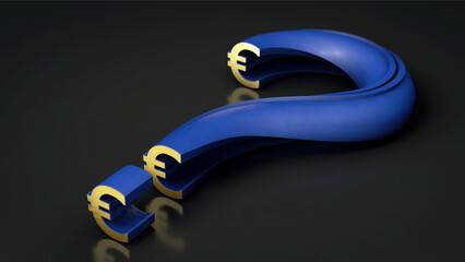 Euro als Fragezeichen