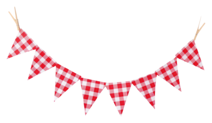 PNG White background clothesline celebration decoration.