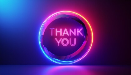 Thank you message for card, presentation, business. Expressing gratitude, acknowledgment and appreciation. Minimalist abstract design with white cut out paper on blue background.