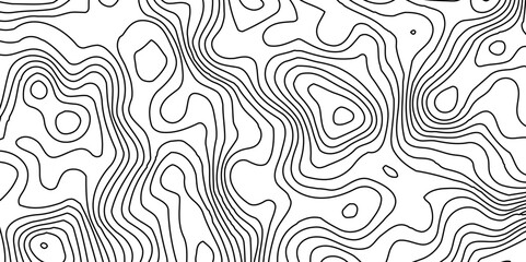 Obraz premium Landscape geodesy topographic map background.geographic line map with seamless ornament design,Seamless pattern with lines Topographic map. Abstract pattern with lines,
