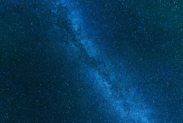 Clear Night Sky with Milky Way and Stars