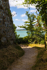 Anse du Cul-de-Loup depuis le fort de Hougue à Saint-Vaast-la-Hougue