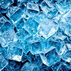 Obraz premium square ice banner background